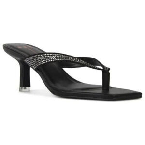 New! BSS Black suede studio Estelle Heels Sandals EU 38 with Crystals
